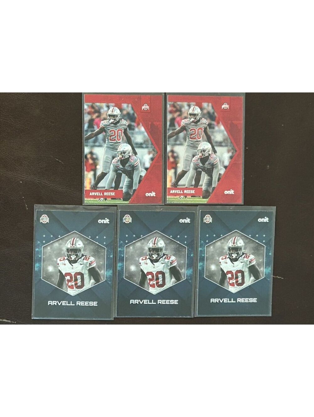 2025 OHIO STATE BUCKEYES LB ARVELL REESE ONIT COLLEGIATE COLLECTION 5 CARD LOT
